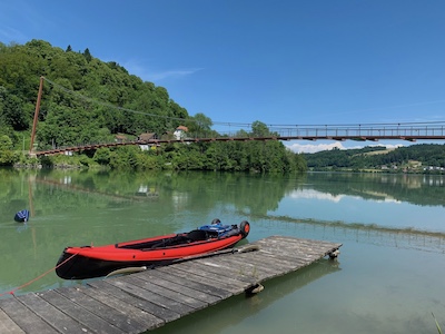 Bild 2: Kurze Pause in Wernstein bei KM 10,2